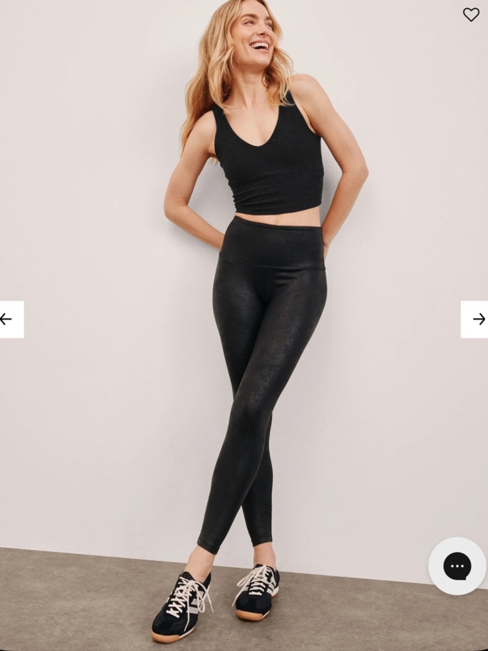 Beyond Yoga |  Leatherette High Waisted Midi Legging - M